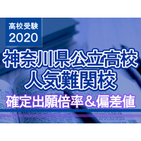 【高校受験2020】神奈川県公立高校人気難関校…確定出願倍率＆偏差値まとめ 画像