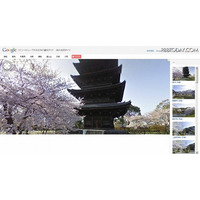 Google、全国8エリアの桜の名所をストリートビューで特集 画像