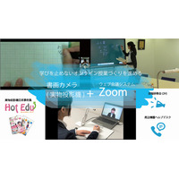 オンライン授業をサポート、書画カメラ＋Zoomパッケージ発売 画像