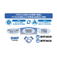 NTT西・東・DNP、電子教科書や教材配信サービスの協業体制を強化 画像