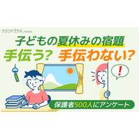 保護者88％「夏休みの宿題」手伝う…自由研究が最多 画像