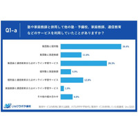 教育サービスの併用「成果あり」6割…塾と通信教育等 画像