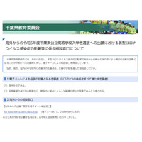 【高校受験2023】千葉県公立高、通常出願が困難な海外在住者のメール相談対応 画像