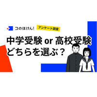 中学受験するか高校受験するか「わからない」保護者43％ 画像