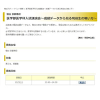 【大学受験】駿台「医学部医学科入試講演会」京都12/3 画像