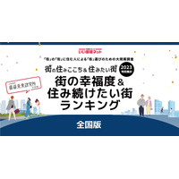 全国版「街の幸福度＆住み続けたい街」1位は奈良・兵庫県…自治体は？ 画像