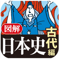 ビジュアルで捉えやすい、iPhoneアプリ「図解 日本史 古代編」 画像