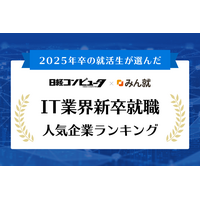 2025年卒「IT業界」就職人気企業ランキング…15年連続で総合1位は 画像