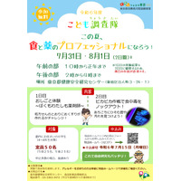 【夏休み2024】東京都こども調査隊「食と薬のプロフェッショナルになろう！」 画像