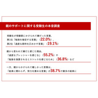 受験期、親からかけられて嫌だった言葉は…本音調査 画像