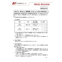 平成24年「かもめーる」当選番号9/3決定…A賞は5万円 画像