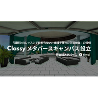 メタバースで英会話、fondiとClassyが新キャンパス設立 画像