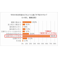 【年末年始】7割が自宅で過ごす、お年玉は現金が主流 画像