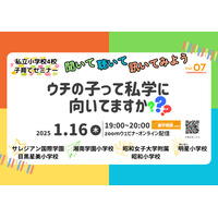 【小学校受験】明星など私立小4校子育てセミナー1/16 画像