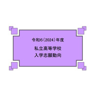 【高校受験】私立高校入学志願動向、志願倍率2.56倍に低下 画像