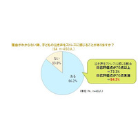 「ダメママ」だと感じたことがある母親は8割以上、育児調査 画像