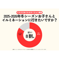行きたいイルミネーション、子育て世帯の8割が意欲…人気1位は？ 画像