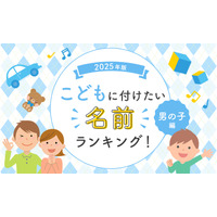 「翔平」が圧倒的1位、男の子に付けたい名前ランキング2025 画像