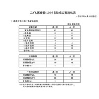 医療費の助成、市区町村9割超が高校生まで…こども家庭庁 画像