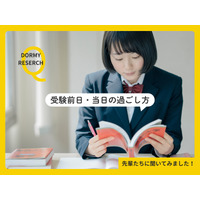 【大学受験】前日は「夜更かしより睡眠」が主流…当日の朝食は97.6%が摂取 画像