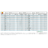 1位は白石…2026年冬にまつわる名字ベスト30「白」編 画像