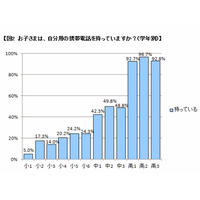 高校生の9割以上が携帯電話所持…ベネッセ調査 画像