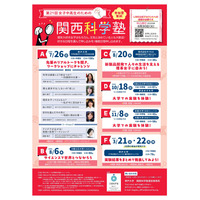 京大ら5大学「女子中高生のための関西科学塾」受講生募集 画像