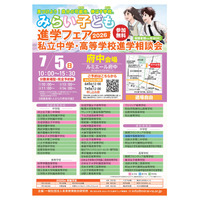 【中学受験】【高校受験】みらい子ども進学フェア府中7/5 画像