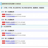 福岡県教育委員会、H25教員採用候補者選考試験第二次試験結果を発表 画像