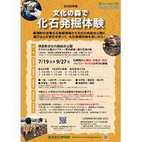 【夏休み2026】徳島県立博物館、化石発掘体験…小中生500円 画像