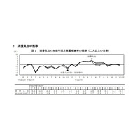 昨年12月の教育費8,838円と2か月連続の実質減少…総務省家計調査 画像