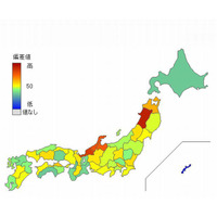 全国学力テストの正答率が持ち家率・共働き率と相関…とどラン調べ 画像