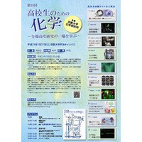 京都大学「第16回高校生のための化学」…最先端の研究現場体験など 画像