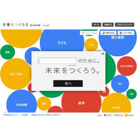 Google × 毎日新聞、「未来をつくろう 参院選 2013」開設 画像