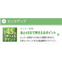 【センター試験2014】あと45日で押さえるポイント…河合塾 画像