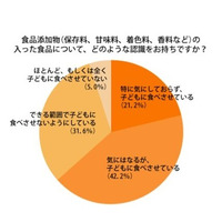 子どもの食品添加物摂取…8割が気にしている、4割以上が食べさせている 画像