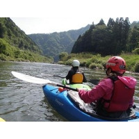 山間部の一級河川を漕ぎ下る、5/18久慈川カヌーツーリング 画像