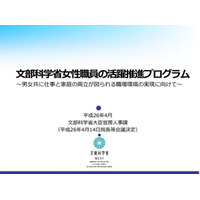 文科省、家庭・子育ての両立を目指す活躍推進プログラムを策定 画像