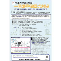 【夏休み】甲南大、高校生対象の一日科学実験体験を8/22に開催 画像