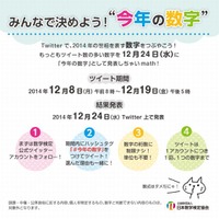 日本数学検定協会、今年の世相を表す「数字」をTwitterで募集 画像