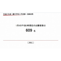 【中学受験2015】灘中学の出願者数が前年を大きく下回る、出願倍率は3.4倍 画像