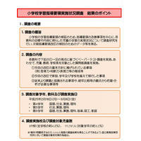 小学校の学習指導要領実施状況調査、10年前より学力・意欲が向上 画像