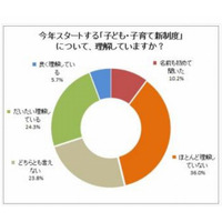 子育て新制度「理解している」わずか3割…重要な政策課題は「少子化対策」 画像