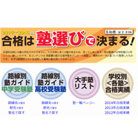 首都圏中学受験ネット、路線や駅名で探す「塾選び」ガイド公開 画像