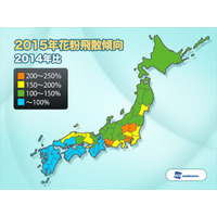 今年の花粉は「スピード飛散」、関東は短期集中型 画像