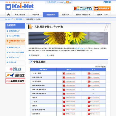 大学受験2014】予備校別 大学難易度ランキング…センター試験・偏差値