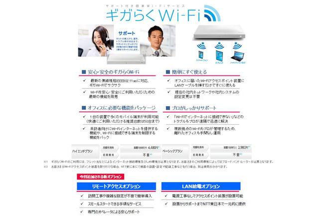 Ntt東 ギガらくwi Fi サービス拡充 リモートアクセスやlan給電 リセマム