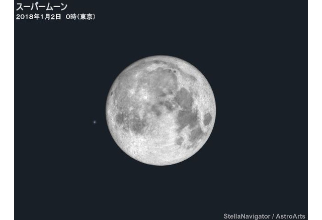 年末年始 18年最大のスーパームーン 1 1深夜から1 2明け方に出現 リセマム