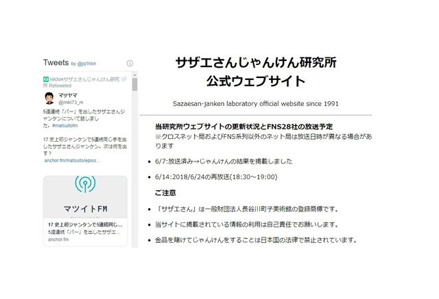 サザエさんじゃんけん 5週連続でパー ネット騒然 3枚目の写真 画像 リセマム