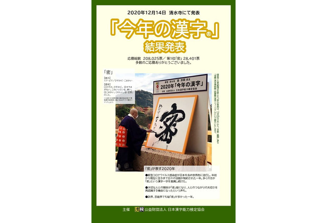今年の漢字 年は 密 リセマム